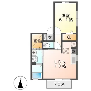 ミラコスタ【1階】の間取り