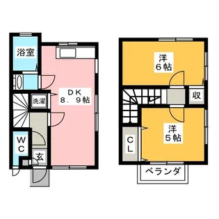 神奈川県横浜市青葉区大場町【一戸建】の間取り
