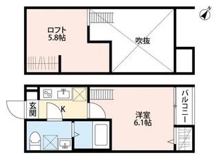 神奈川県大和市中央林間1【アパート】の間取り