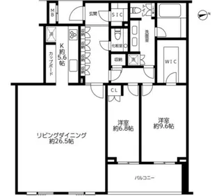 代々木パークハウスPRIMEHILLS【3階】の間取り