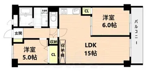 ルモン明石公園【4階】の間取り