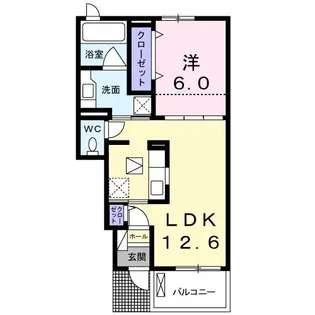 カルムN II【1階】の間取り