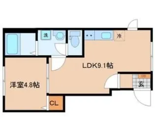 プライムヒルズ【1階】の間取り
