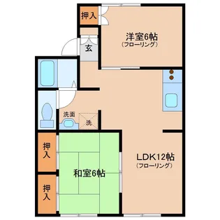 セジュール加納 B棟【1階】の間取り