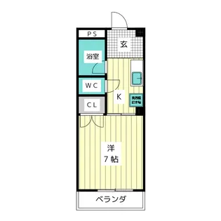 グリーンビレッジA【1階】の間取り