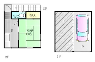 石川荘【2階】の間取り