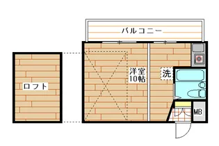 1Rの間取り画像