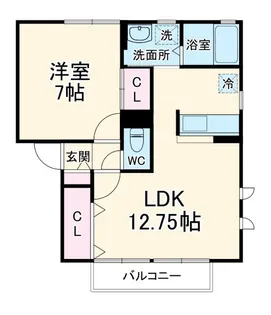 ソレジオ山崎【2階】の間取り