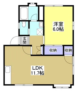 ハイツいわさき【2階】の間取り