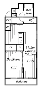 富士見Nameki Mansion【8階】の間取り
