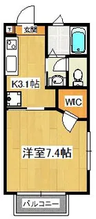 リバティオーク【2階】の間取り