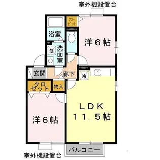 ルーラルランドスケープ E【2階】の間取り