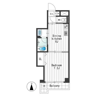 三ツ木富士見町マンション【7階】の間取り