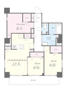 GARDEN COURT A 高島平【2階】の間取り