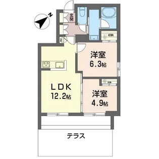 カイ ラニ【1階】の間取り