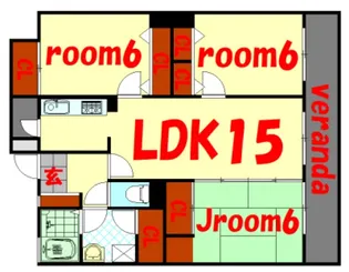 広島県広島市安佐南区西原9【マンション】の間取り