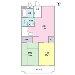 グリーンリーブス大倉山【4階】の間取り