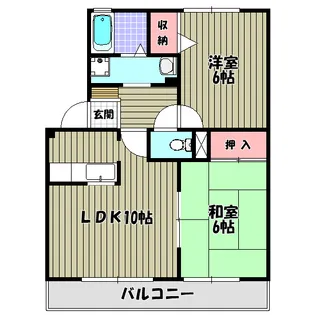 サンモール西井【2階】の間取り