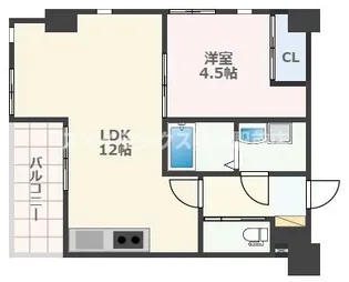 エクセレント新町【7階】の間取り