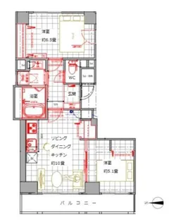 東京都墨田区緑1【マンション】の間取り