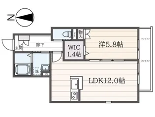 東京都中野区上高田5【マンション】の間取り