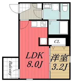 千葉県千葉市花見川区花園町【アパート】の間取り