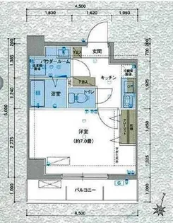 バージュアル浦和ウエスト【7階】の間取り