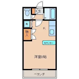 ビューテラス湯地【1階】の間取り