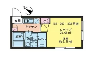 東京都大田区田園調布本町【マンション】の間取り