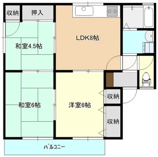 めぞん一刻 I棟【1階】の間取り