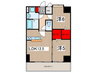 Repos SAKURAGI.【9階】の間取り