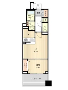 東京都中央区築地7【マンション】の間取り