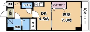 ヴェルジュ南草津【8階】の間取り