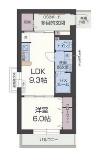 SUN TOGARI【1階】の間取り