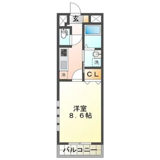 シャインパーク【4階】の間取り