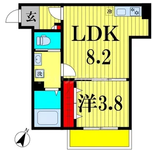 AJ南流山【1階】の間取り