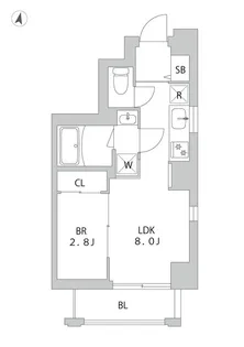 GranDuo三軒茶屋11【7階】の間取り