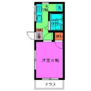 コーポリヴ【1階】の間取り
