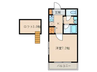 フェリ-チェ藤崎【3階】の間取り