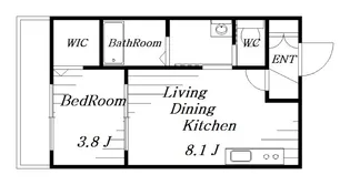 パルブニール浜野【1階】の間取り