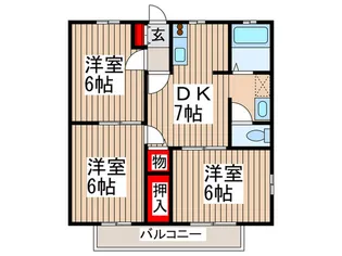 メゾン吉田II【2階】の間取り