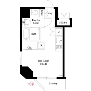 La Perla Waseda【5階】の間取り