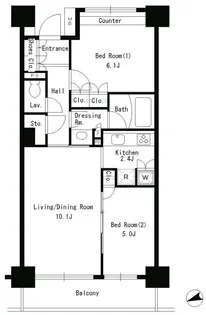 パークアクシス文京ステージ【1階】の間取り