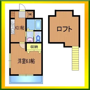 プランドール冨士III【1階】の間取り