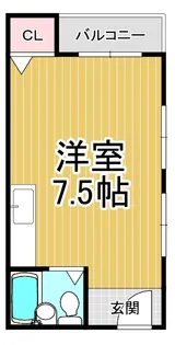 ブルーランス【2階】の間取り