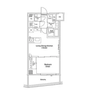 ザ・パークハビオ渋谷クロス【6階】の間取り