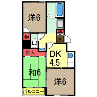 ヴァンベール88 A【2階】の間取り