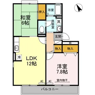 ペアシティゆう II棟【3階】の間取り