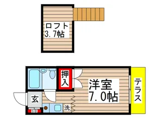 カーサフロール船橋C【1階】の間取り