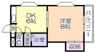 シャトレ今町【5階】の間取り